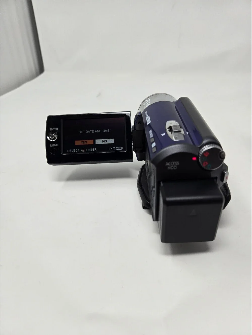 Panasonic SDR-H80 Blue Digital Camcorder | 60GB HDD, 70x Optical Zoom, Tested